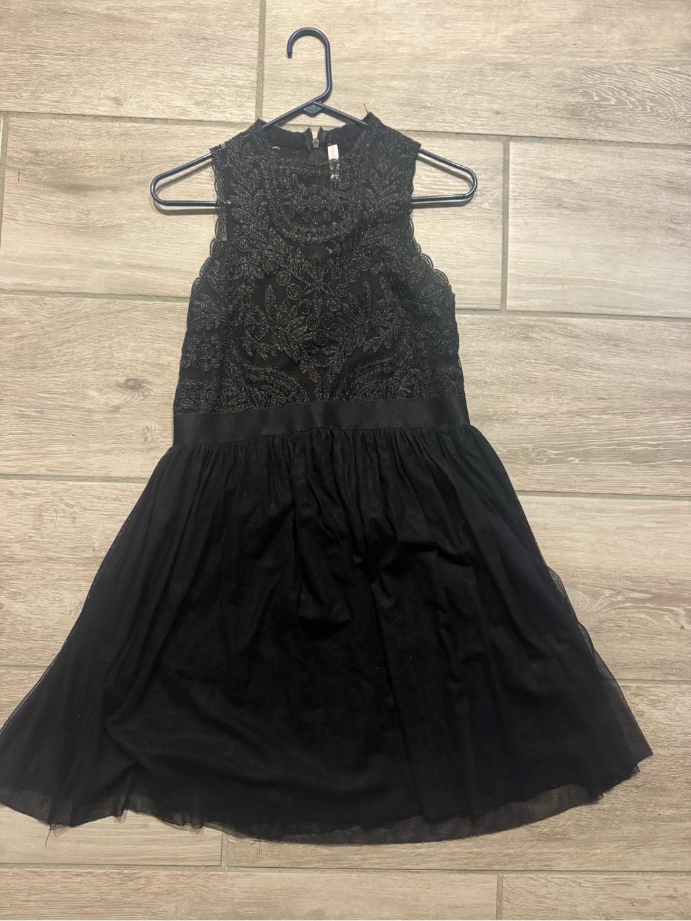 Xhilaration Black Lace Bodice Formal Dress for Girls